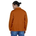 thumbnail image 5 of Atasi Indian Mens Short Kurta Henley Shirt Long Sleeve Mandarin Collar Shirt, 5 of 7
