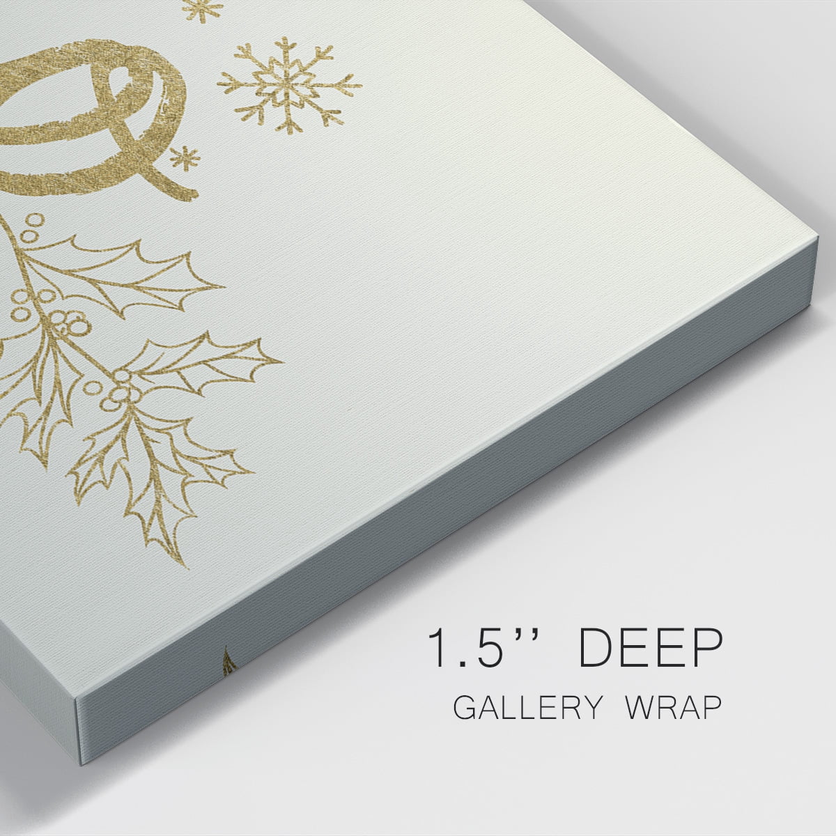 Golden HOHOHO- Gallery Wrapped Canvas