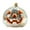 Orange, variant on Decorr 6.7 Inch Disco Mirror Pumpkin Decor, Silver Reflective Tile Pumpkin Figurine with Grinning Face, Sparkly Halloween Tabletop Ornament, Fall Decor Halloween Decorations for Tiered Tray
