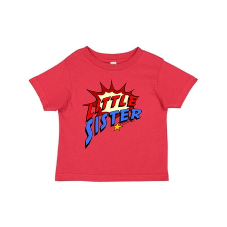 

Inktastic Little Sister Superhero Gift Toddler Toddler Girl T-Shirt