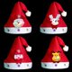 thumbnail image 1 of Nuevo sombrero de Navidad LED para decoración de fiesta de Navidad, gorros de Papá Noel con luz LED para niños y adultos, artículos de fiesta de promoción, 1 of 3