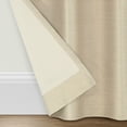 thumbnail image 5 of Eclipse Fresno Blackout Curtain Panel, Back Tab Window Curtain, Thermaweave, (1 Panel), 52 In Wide x 63 In Long, Wheat, 5 of 6