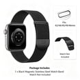 thumbnail image 4 of Magnetic Stainless Steel Watch Band for Apple Watch 38/40/41/42mm, Adjustable Milanese Loop Magnetic Clasp Strap for  iWatch Series 11 10 9 8 7 6 5 4, SE 3 2 1 Ultra3 2, 4 of 6