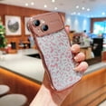 thumbnail image 2 of for iPhone 12 - Curly Wave Edge Design, Transparent Bling Glitter Leopard Shiny Case, Cute Clear Full Protection TPU Shockproof Rugged Phone Cover Case for Women and Girls,Rosegold, 2 of 8