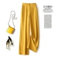 thumbnail image 3 of Fashion Loose Office Lady Wide Leg Pants Casual Korean Women Elastic High Waist Straight Trousers Summer Suit Pants New, 3 of 5