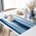 thumbnail image 3 of Blue Brush Textured Placemats Set of 6, Abstract Watercolor Ocean Table Mats Washable Heat-Resistant Non-Slip Place Mats for Kitchen Dinner Table Indoor Outdoor Decor,13x19 Inch, 3 of 9