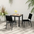 thumbnail image 2 of Gymax 4PCS Outdoor Dining Chairs w/ Breathable Seat Backrest Heavy-Duty Aluminum Frame, 2 of 9