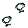 thumbnail image 2 of Inteprter Auriculares intrauditivos con conector de 3,5mm, micrófono de graves pesados, de silicona, anticongelantes verde 2piezas, 2 of 5
