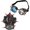 Red Rivet, variant on Jiibva Steampunk Gas Goggles Mask Gothic Punk Spike Mask Halloween Gas Mask For Masquerade Cosplay Props