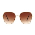 thumbnail image 1 of XASZHN Fashion Women Round Polarized Sunglasses Full Frame Gradient Color for Outdoors Brown_001 One Size, 1 of 5