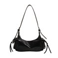 thumbnail image 1 of Bolso cruzado Ygjytge bolso motocicleta con pajarita un hombro PU 5840-PZ20240625013739, 1 of 9