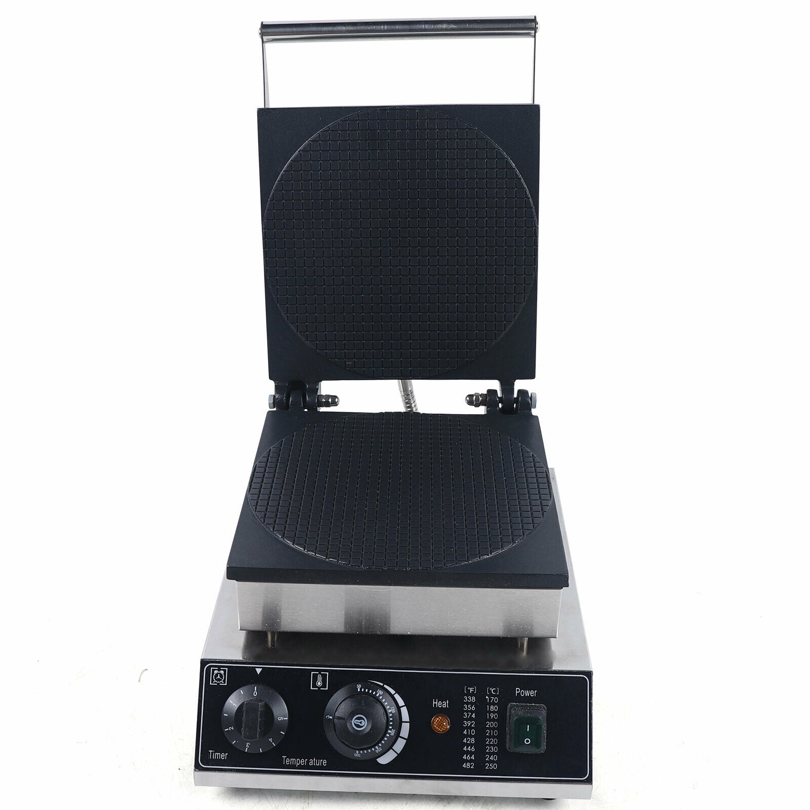 Commercial Ice Cream Cone Maker,Waffle Maker Machine,Electric Waffle Cone Maker.Stainless Steel Breakfast Baker Machine with Temperature and Time Control for Restaurant or Home