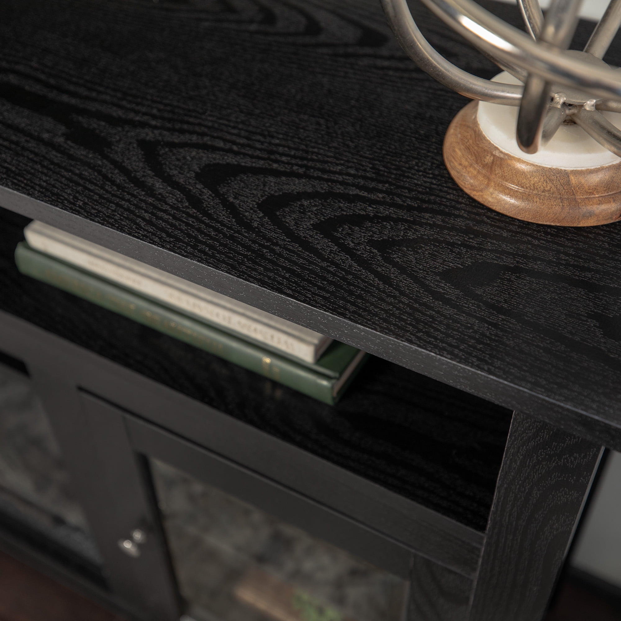 Buy Woven Paths Highboy 2 Door Electric Fireplace TV Stand for TVs up