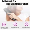 thumbnail image 5 of Cepillo alisador de pelo inalámbrico con tecnología iónica, 3 niveles de calor, para todo tipo de cabello, color negro., 5 of 5