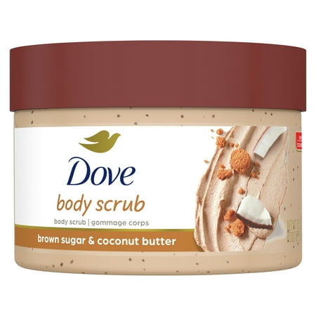 Dove Exfoliating Body Polish Brown Sugar and Coconut Butter Body Scrub All Skin Type  10.5 oz