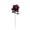 Red, variant on Halloween Artificial Balck Roses Flowers,Gothic Flowers Fake Burgundy Rose Vampire Decor,Black Faux Fake Silk Rose Black Flowers for Bridal Wedding Decor Crafts,Halloween,Party,Home Decorations,1pc