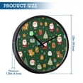 thumbnail image 3 of Indoor 12' Voice-Activated Luminous Decoration Wall Clock With LED Night Light Christmas Motifs, 3 of 8