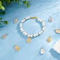 thumbnail image 4 of 1box 20Pcs 2 Colors Real 18K Gold Plated Brass Charm Pendants Metal Blank Tag Pendants for DIY Necklace Bracelet Jewelry Making, 4 of 5