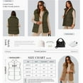 thumbnail image 5 of PRETTYGARDEN Women's Puffer Jacket Vests Fall Casual Sleeveless Stand Collar Zip Up Coats Warm Winter Outerwear, 5 of 9