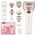 thumbnail image 2 of Depiladora facial inalámbrica Fiudx 6 en 1 recargable para mujer cara manos piernas axilas, 2 of 7