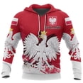 thumbnail image 4 of Sudadera con capucha holgada y cómoda con estampado 3D de la bandera polaca de estilo retro de estilo Harajuku para hombre y mujer, ideal para deportes al aire libre y ocio diario, 4 of 5