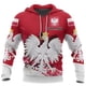 thumbnail image 3 of Sudadera con capucha holgada y cómoda con estampado 3D de la bandera polaca de estilo retro de estilo Harajuku para hombre y mujer, ideal para deportes al aire libre y ocio diario, 3 of 4