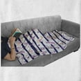 thumbnail image 6 of Retro Soft Flannel Fleece Blanket, Old Medieval Vintage Keys with Ribbons and Diamonds Striped Pattern in French Style, Cozy Plush for Indoor and Outdoor Use, 70" x 90", Purple Blue, by Ambesonne, 6 of 6