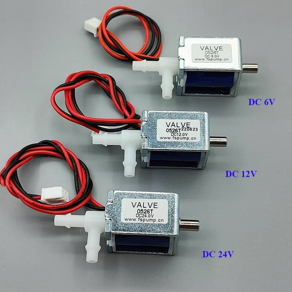 DC 6V  2-Position 3-Way Micro Mini Electric Solenoid Valve Air Gas Flow Control Valve Discouraged Exhaust Pump Valve