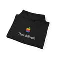 thumbnail image 2 of Vintage Think Different Apple Computer Classic Hoodie Sweatshirt Print - M / Black, 2 of 4