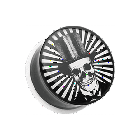 

The Depper Skull Single Flared Ear Gauge Plug