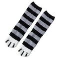 thumbnail image 1 of Qarigey Calcetines de mujer cálidos de felpa zapatilla informal calcetín para dormir para otoño invierno suelo de casa Medias barras negras Qarigey AP000972-03, 1 of 1