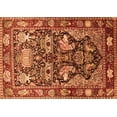 thumbnail image 1 of Ahgly Company Indoor Rectangle Animal Orange Traditional Area Rugs, 7' x 9', 1 of 1