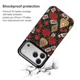 thumbnail image 4 of Wallet Case For Apple iPhone Air / 17 Pro / 17 Pro Max Series with Card Holder, PU Leather Kickstand Card Slots Screen Protector Included For iPhone 17 Series, Playing Cards And Roses, 4 of 8