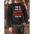 thumbnail image 2 of Awesome Traffic Warden Look Like Sweatshirt Men -Smartprints Designs, Male XX-Large, 2 of 3
