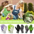 thumbnail image 2 of Latex Foam Printed Gardening Gloves L5T2, 2 of 7