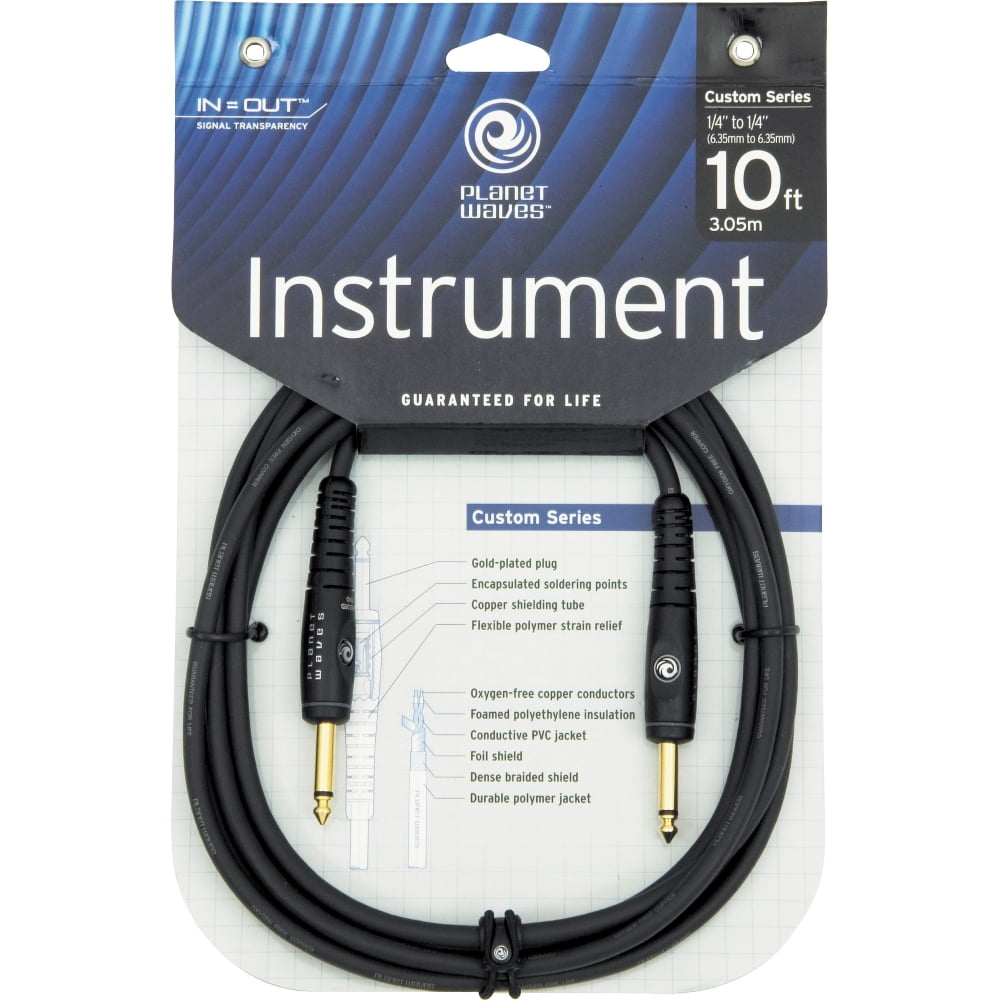 D'Addario Custom Series Instrument Cable, 30 feet
