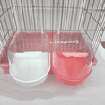 thumbnail image 3 of Bañera para loros al aire libre Bañera para pájaros Piel de tigre Peonía Pájaro y otros pájaros pequeños con Bath Box Limpieza de mascotas, 3 of 4