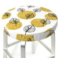 thumbnail image 3 of Disketp Gold Dots and Leaves Stool Covers Round, Super Soft Round Bar Stool Cushion Covers Seat Cushion - {sizeName}-12 inch, 3 of 7