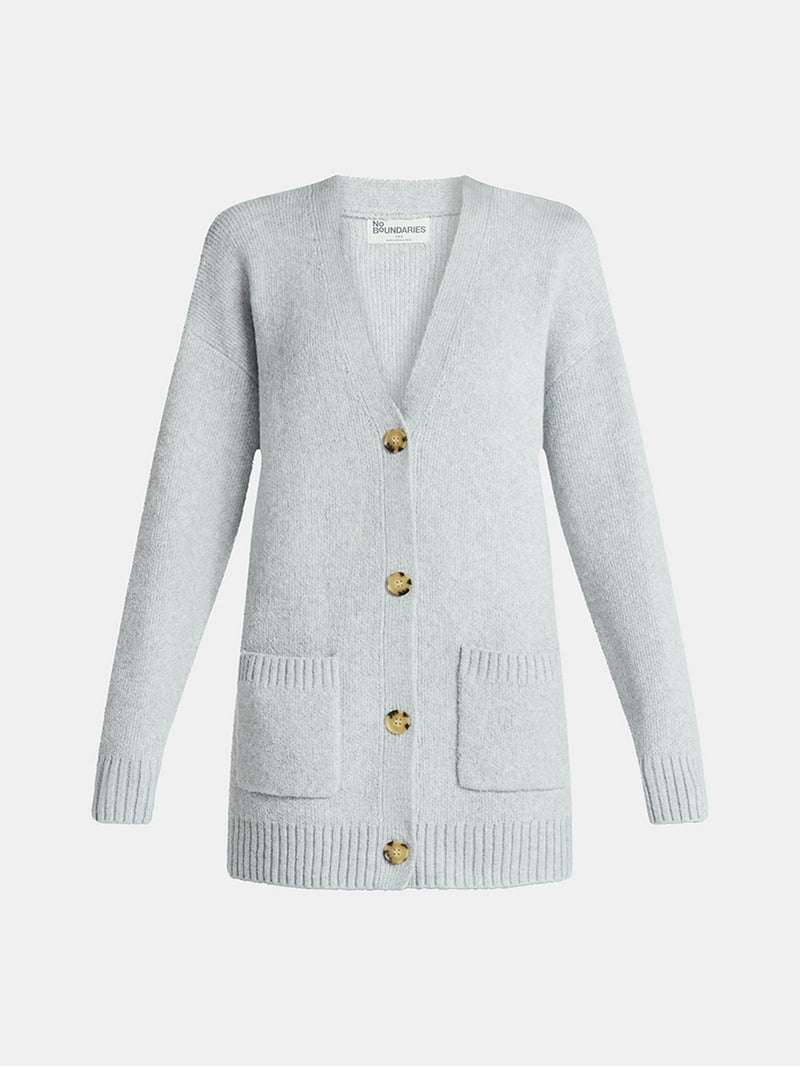 トップス less tailor Grandpa cardigan No Boundaries Button-Front Grandpa Cardigan, Women's