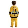 thumbnail image 3 of REDARER Kids Bee Onesie Pajama Hooded Cartoon Insect Plush Jumpsuit Loungewear for Sleep and Role Play,6-7 Years, 3 of 4