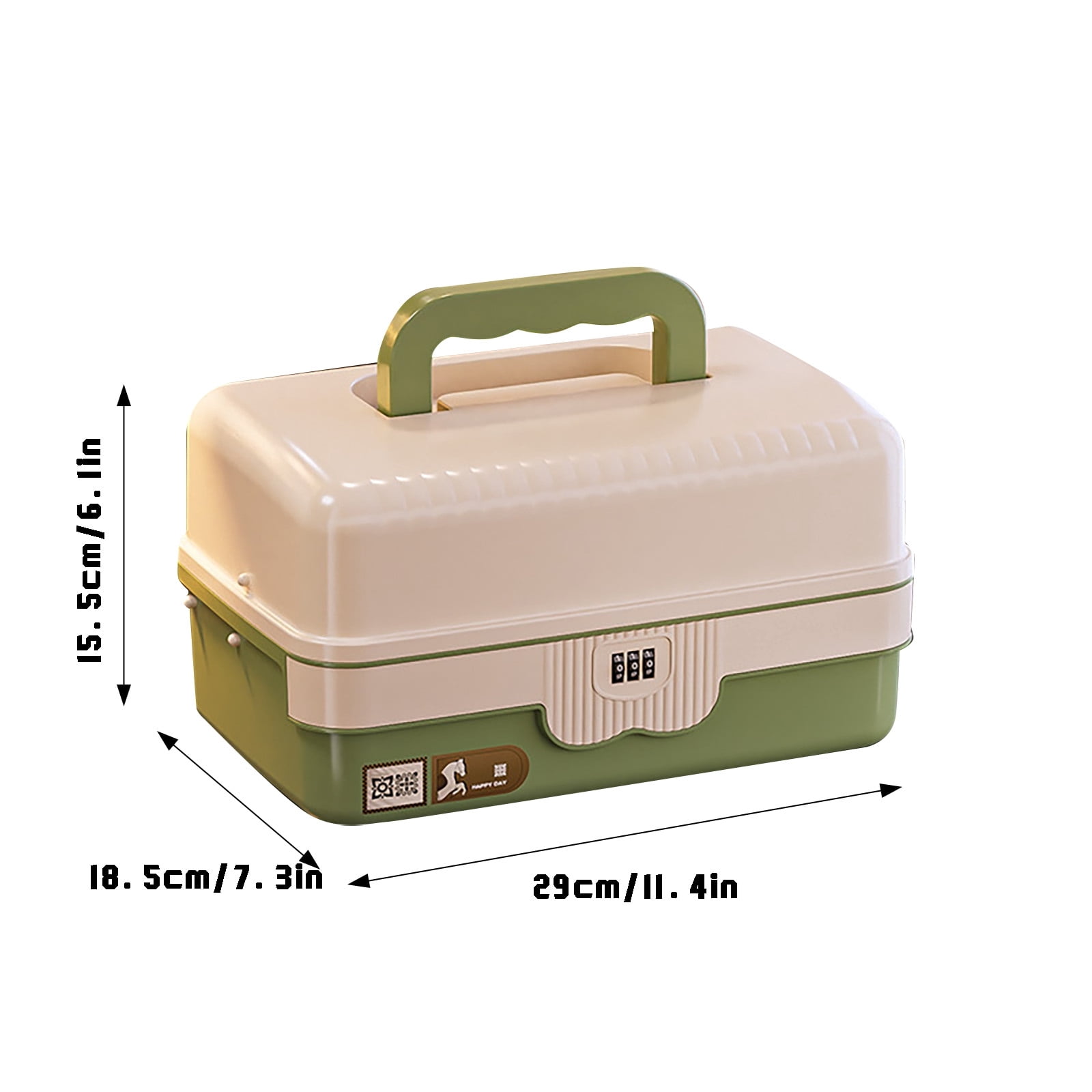 3 Layer Craft Lock Organizers And Storage Portable Folding Tackle With Handle & Dividers Multipurpose For Sewing Storage for Closet Bedroom Closet Organization And Storage Cloth for Storage