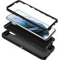 thumbnail image 2 of GHSDFBB for Galaxy S21 5G Case Shockproof Dust/Drop Proof 3-Layer Full Body Protection [Without Screen Protector] Rugged Heavy Duty Durable Cover Case for Samsung Galaxy S21 5G 6.2 2021, Black, 2 of 6