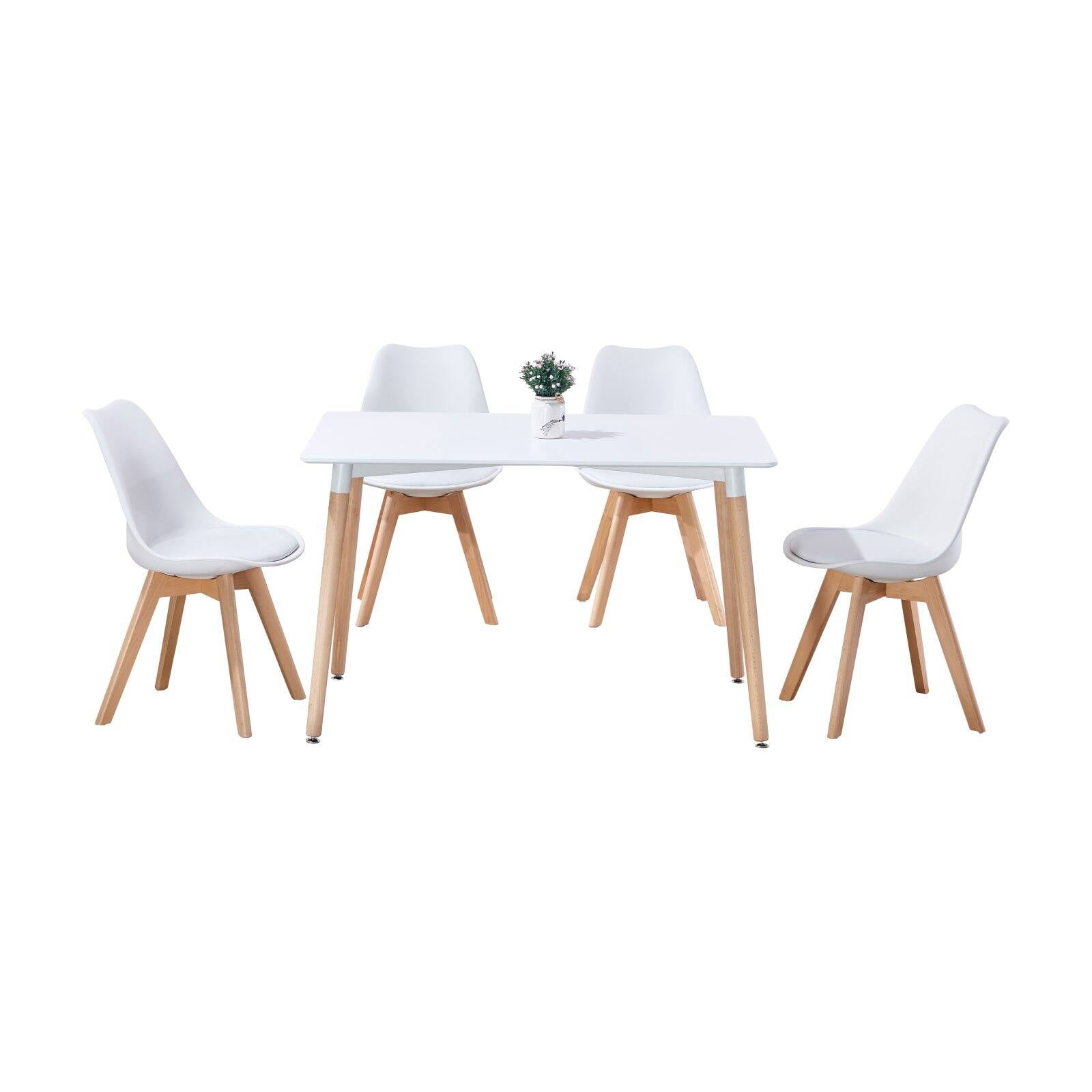 Best Master Furniture Mid Century Urban 5 Piece Dining Set