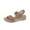 Khaki, variant on OAVQHLG3B Dress Sandals for Women Summer Women Thick Bottom Slope Heel Shoes Beach Roman Casual Slippers Sandals