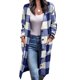 thumbnail image 2 of Drop Shoulder Outwear, Casual Plaid Coat Loose Button Up Warm For Lady For Dating ANGGREK Otros, 2 of 5
