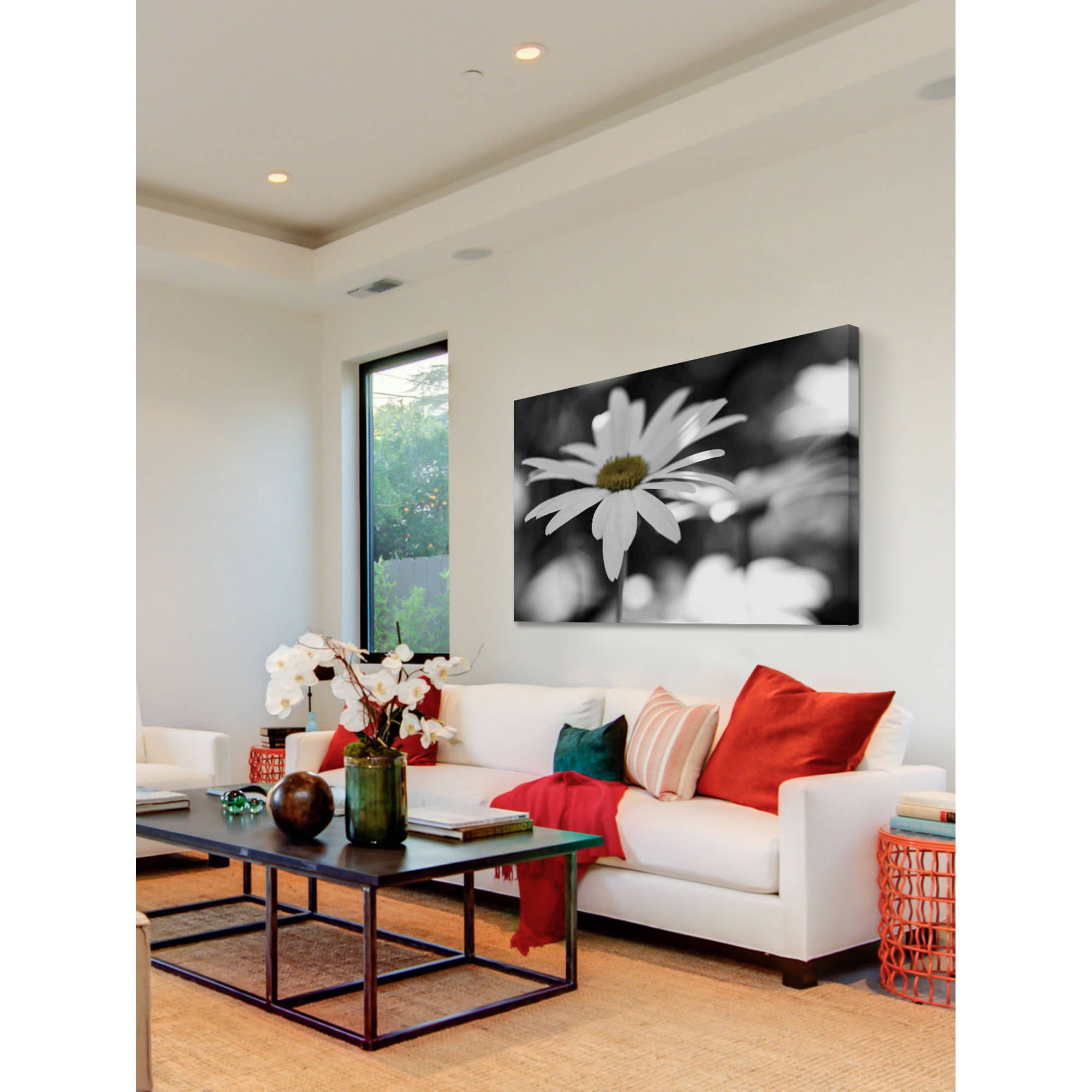 Marmont Hill "Sun Speckled Daisy" Painting Print on Canvas
