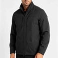thumbnail image 5 of Homenesgenics Jackets for Men Big and Tall Casual Lightweight Long-Sleeve Hoodless Casual Outerwear with Zipper Pockets Black XXL, 5 of 6