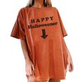 thumbnail image 1 of Gibobby Casual Playera de Manga Corta para Mujer Mujeres Casual Impresión Manga Corta Tops Blusa Cuello Redondo Casual Tee Túnica Camisas(Naranja,G), 1 of 4