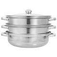 thumbnail image 4 of EIGTHTAIL 1 Set Stainless Steel Steaming Pot 3-Tier Kitchen Cooking Steaming Pot Cookware, 4 of 6