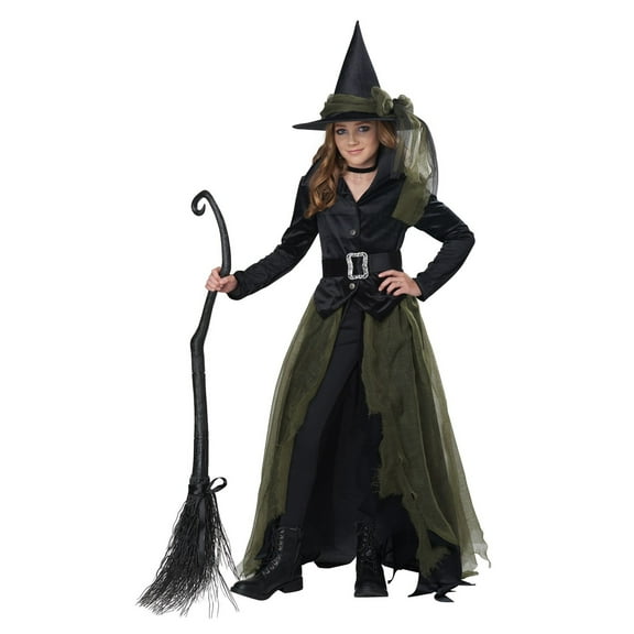California Costumes Cool Witch Fancy-Dress Costume for Girls with Colorful Design for Kids, Size 4-6